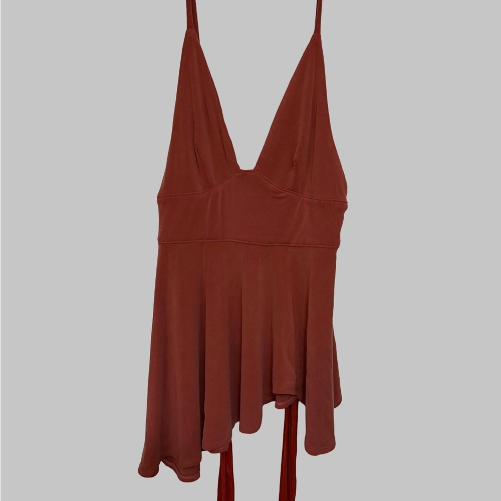Free People Rust Red Sleeveless Top